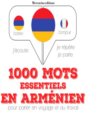 cover image of 1000 mots essentiels en arménien